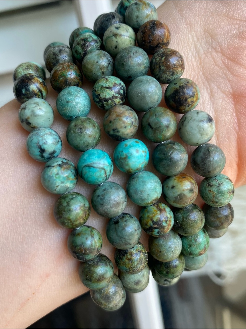 🩵✨ African Turquoise Crystal Bracelets ✨🩵